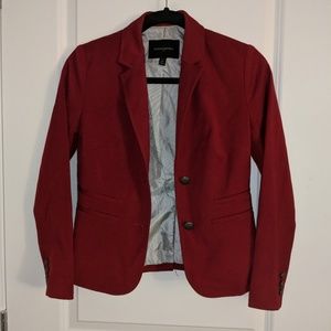 Deep red blazer
